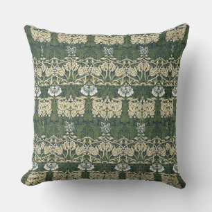 William Morris Floral Vintage Art Tulpe und Rose Kissen