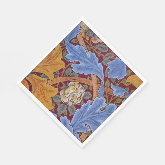 William Morris Floral Wallpaper Pattern Serviette (Ecke)