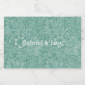 William Morris Floral Wallpaper Schaumweinetikett (Einzelnes Label)