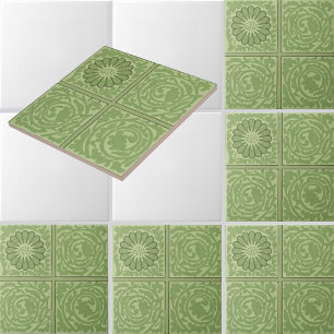William Morris Florales Blatt-Diaper-Muster Fliese