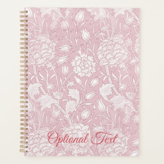 William Morris florales Muster in rosa Planer (Vorderseite)