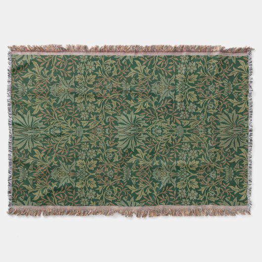 William Morris Flower Garden-Greens Decke (Vorderseite)