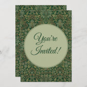 William Morris Flower Garden-Greens Einladung (Vorne/Hinten)