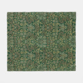 William Morris Flower Garden-Greens Fleecedecke (Vorderseite (Horizontal))