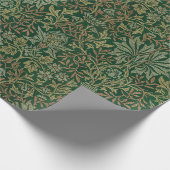 William Morris Flower Garden-Greens Geschenkpapier (Ecke)