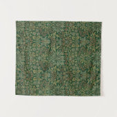 William Morris Flower Garden-Greens Wandteppich (Vorderseite (Horizontal))