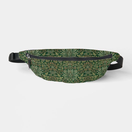 William Morris Flower Garden-Grün Bauchtasche (Vorderseite)