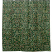 William Morris Flower Garden-Grün Duschvorhang (Vorderseite)