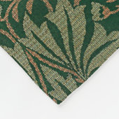 William Morris Flower Garden-Grün Fleecedecke (Ecke)