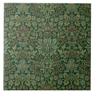 William Morris Flower Garden-Grün Fliese