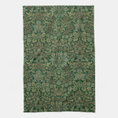 William Morris Flower Garden-Grün Geschirrtuch (Vertikal)