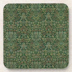 William Morris Flower Garden-Grün Getränkeuntersetzer