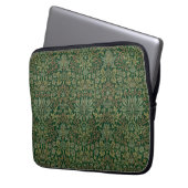 William Morris Flower Garden-Grün Laptopschutzhülle (Vorderseite Links)
