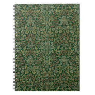 William Morris Flower Garden-Grün Notizblock