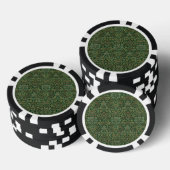 William Morris Flower Garden-Grün Pokerchips (Stapel)