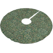William Morris Flower Garden-Grün Polyester Weihnachtsbaumdecke (Schrägansicht)