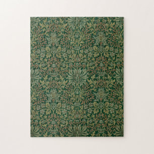 William Morris Flower Garden-Grün Puzzle