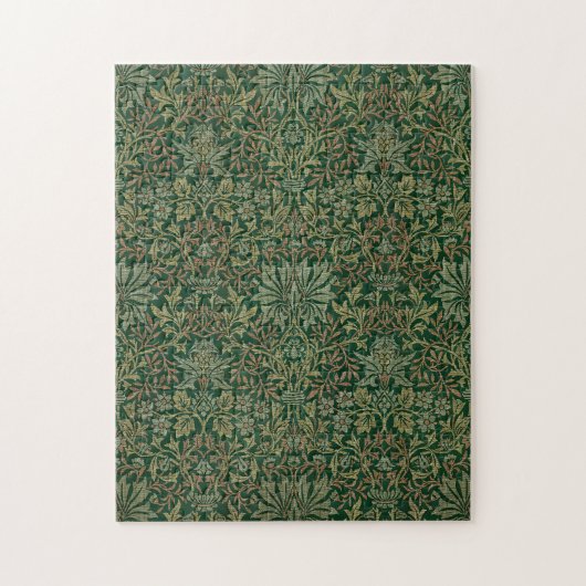 William Morris Flower Garden-Grün Puzzle (Vertikal)
