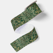 William Morris Flower Garden-Grün Satinband (Rückseite)