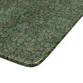William Morris Flower Garden-Grün Schneidebrett (Ecke)