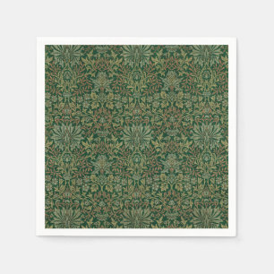 William Morris Flower Garden-Grün Serviette
