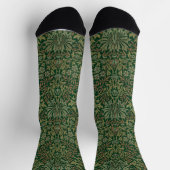 William Morris Flower Garden-Grün Socken (Oben)
