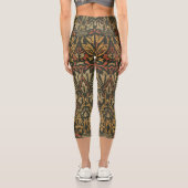 William Morris Flower Garden Tapestry Capri Leggings (Rückseite)