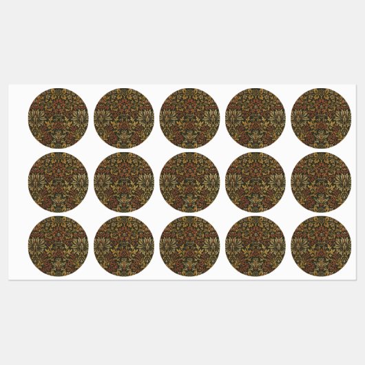 William Morris Flower Garden Tapestry Etiketten (Blatt)