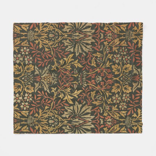 William Morris Flower Garden Tapestry Fleecedecke (Vorderseite (Horizontal))