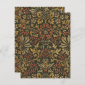 William Morris Flower Garden Tapestry Postkarte (Vorne/Hinten)