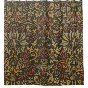William Morris Flower Garden Teppich Duschvorhang