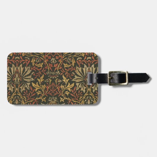 William Morris Flower Garden Teppich Gepäckanhänger (Vorderseite horizontal)