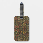 William Morris Flower Garden Teppich Gepäckanhänger (Rückseite vertikal)
