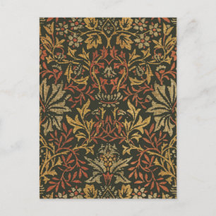 William Morris Flower Garden Teppich Postkarte