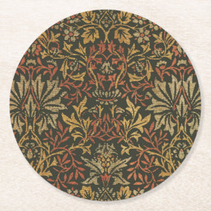 William Morris Flower Garden Teppich Runder Pappuntersetzer