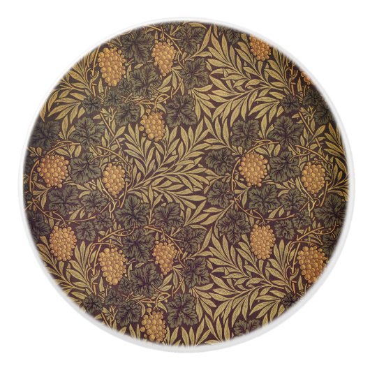 William * Morris Foliage Obsttrauben Keramikknauf (Vorderseite)