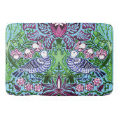 William Morris Folk Art Birds Blume Acorns Badematte (Vorderseite)