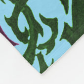 William Morris Folk Art Birds Blume Acorns Fleecedecke (Ecke)