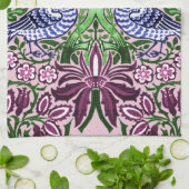 William Morris Folk Art Birds Blume Acorns Geschirrtuch (Gefaltet)