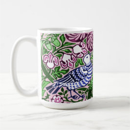 William Morris Folk Art Birds Blume Acorns Kaffeetasse