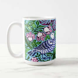 William Morris Folk Art Birds Blume Acorns Kaffeetasse