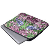 William Morris Folk Art Birds Blume Acorns Laptopschutzhülle (Vorne Knopf)