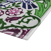 William Morris Folk Art Birds Blume Acorns Schneidebrett (Ecke)