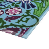 William Morris Folk Art Birds Blume Acorns Schneidebrett (Ecke)