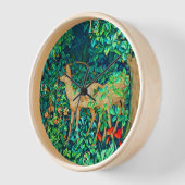 William Morris Forest Deer Art Nouveau Uhr (Winkel)