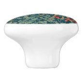 William Morris Forest Deer Floral Tapestry Keramikknauf (Seitenansicht)