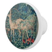 William Morris Forest Deer Floral Tapestry Keramikknauf (Rechts)