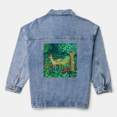 William Morris Forest Deer Tapestry Jeansjacke (Rückseite)