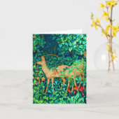 William Morris Forest Deer Tapestry Karte (Gelbe Blume)