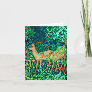 William Morris Forest Deer Tapestry Karte